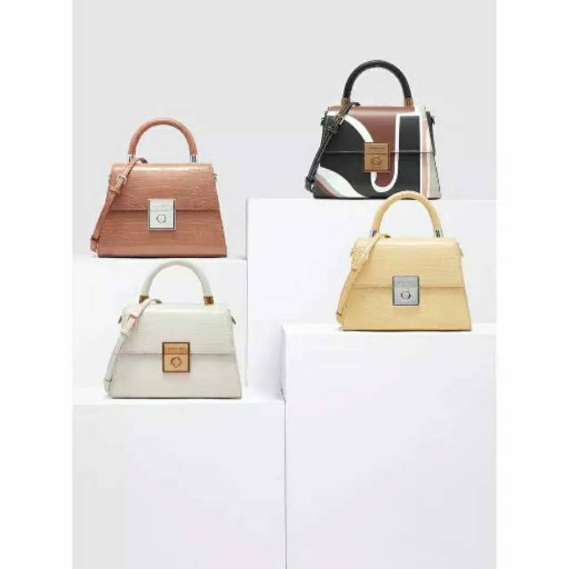 Charles and Keith Croco Handlebag