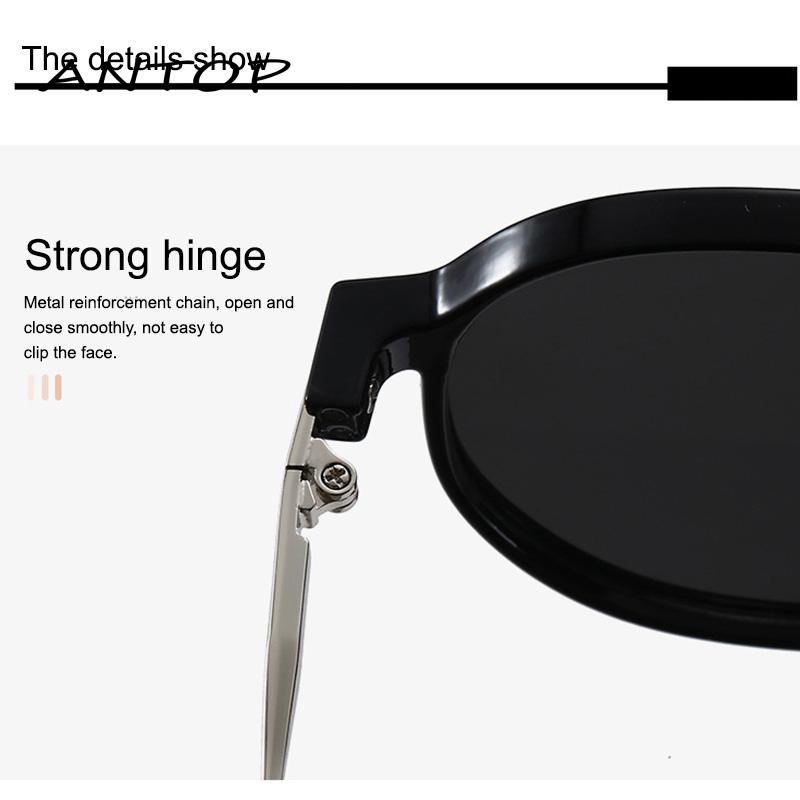 Kacamata Hitam Wanita Model Retro Frame Bulat Besar