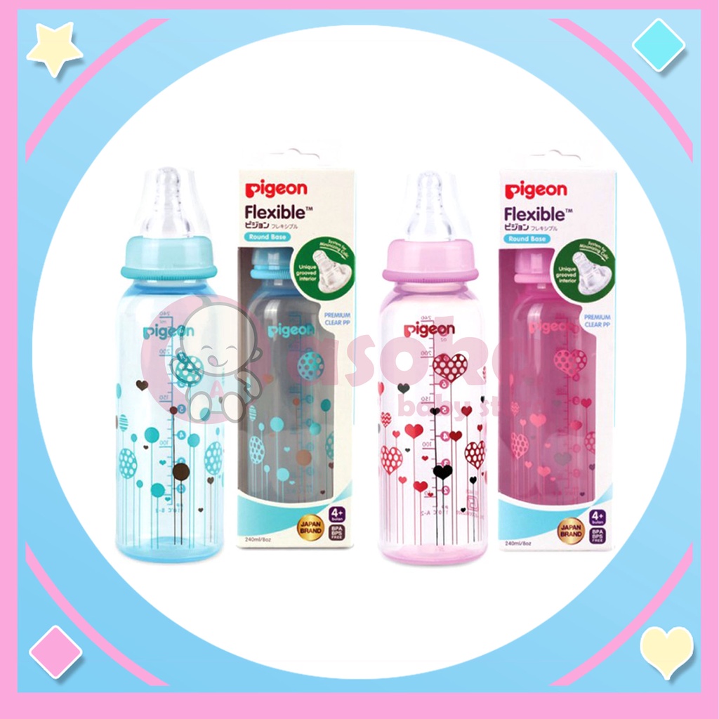 Pigeon Botol PP Clear Botol Susu 240 ml ASOKA