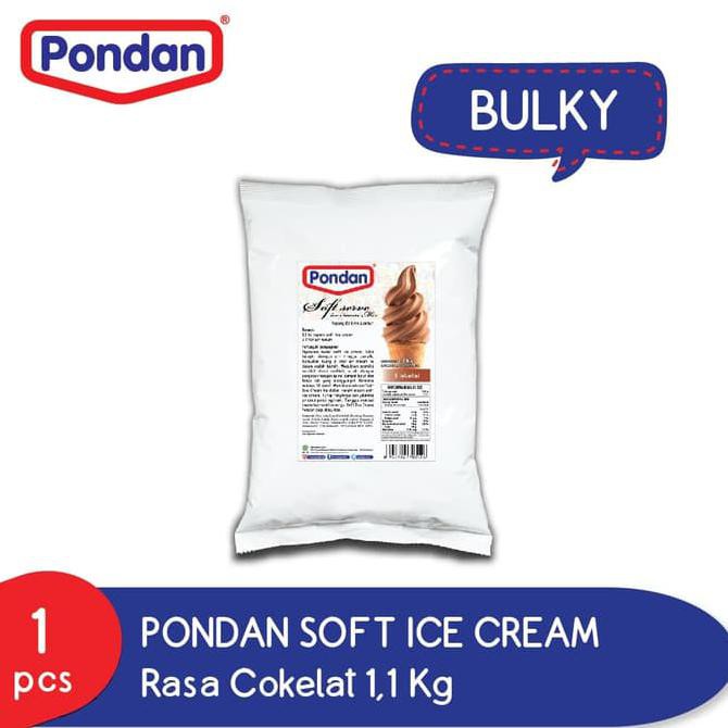 

Pondan soft ice cream cokelat