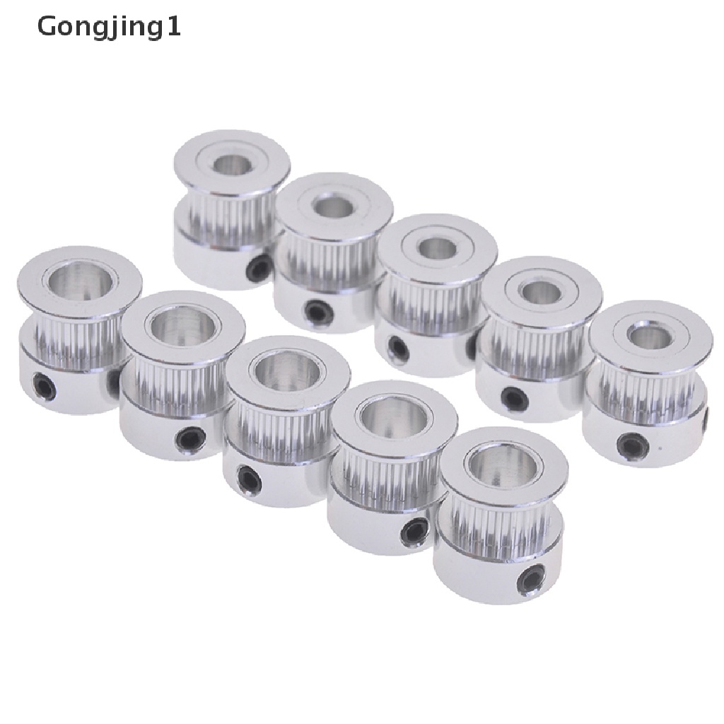 Gongjing1 5Pcs gt2 timing pulley 20t 5 / 6.35 / 8mm bore Untuk 6mm belt reprap printer 3d