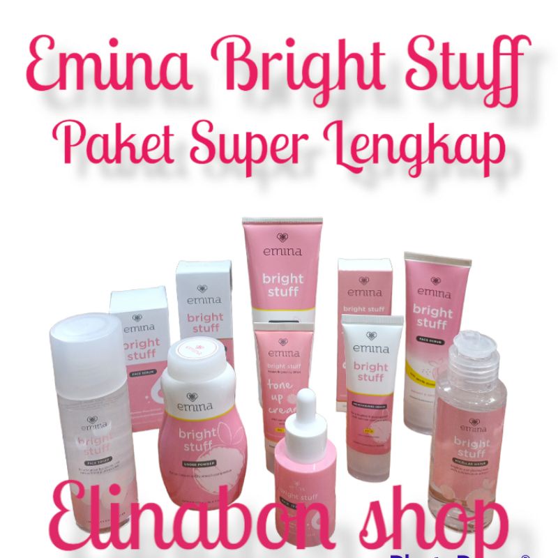 Emina Bright Stuff Paket Super Lengkap