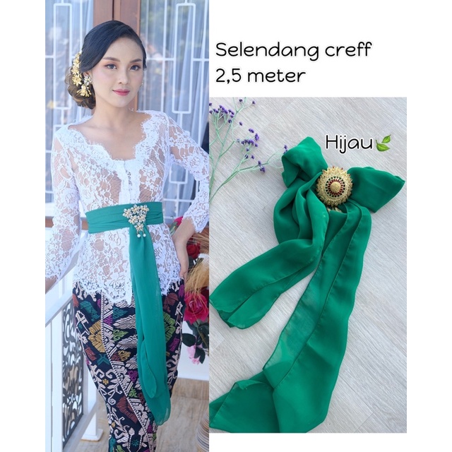 SELENDANG SUTRA CREF-Hijau