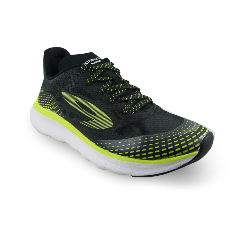 Sepatu Running - 910 Nineten -Haze HAZE HITAM/HIJAU NEON/PUTIH