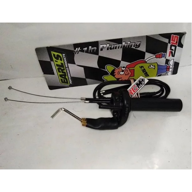 GAS SPONTAN EARLS DUA 2 KABEL DOUBLE CABLE BISA UNTUK KLX CRF DTRACKER D TRACKER NEW VIXION DLL MERK EARLS ASLI