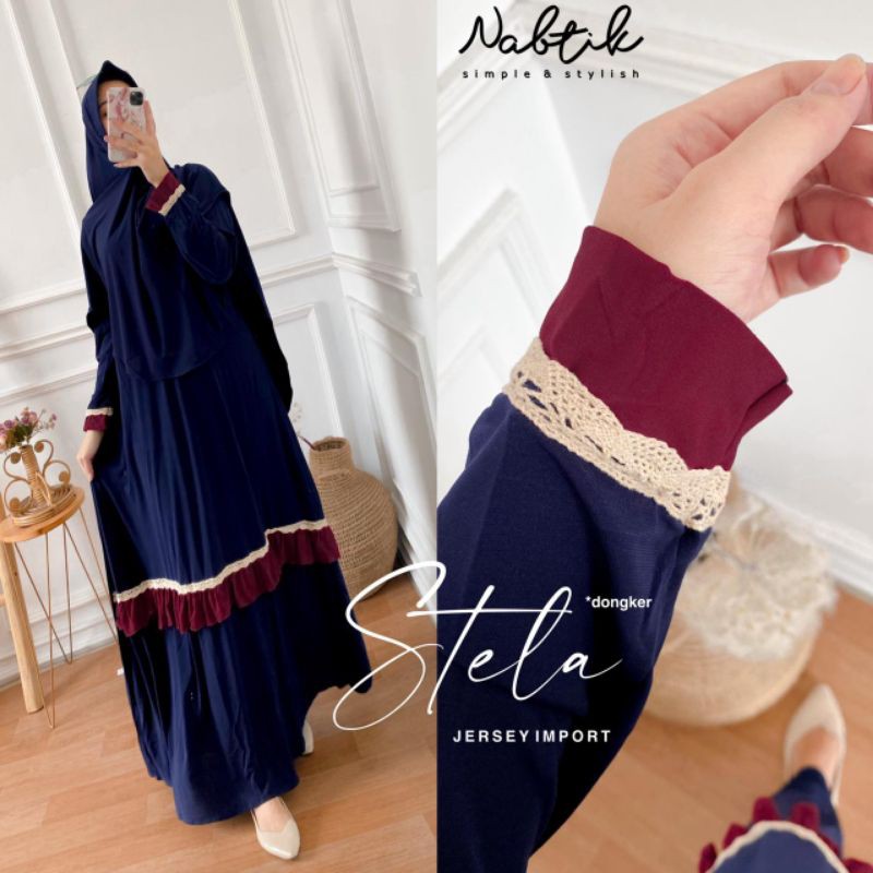 Gamis Stela syari Original Nabtik