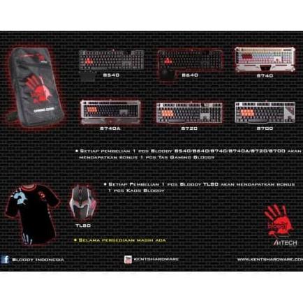 Jualan Bloody Keyboard B540 Usb Mechanical / Keyboard Bloody Mechanical Gilaa