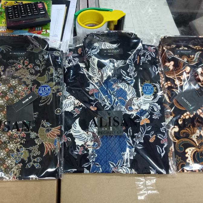 Alisan kemeja batik lengan pendek reguler & slimfit