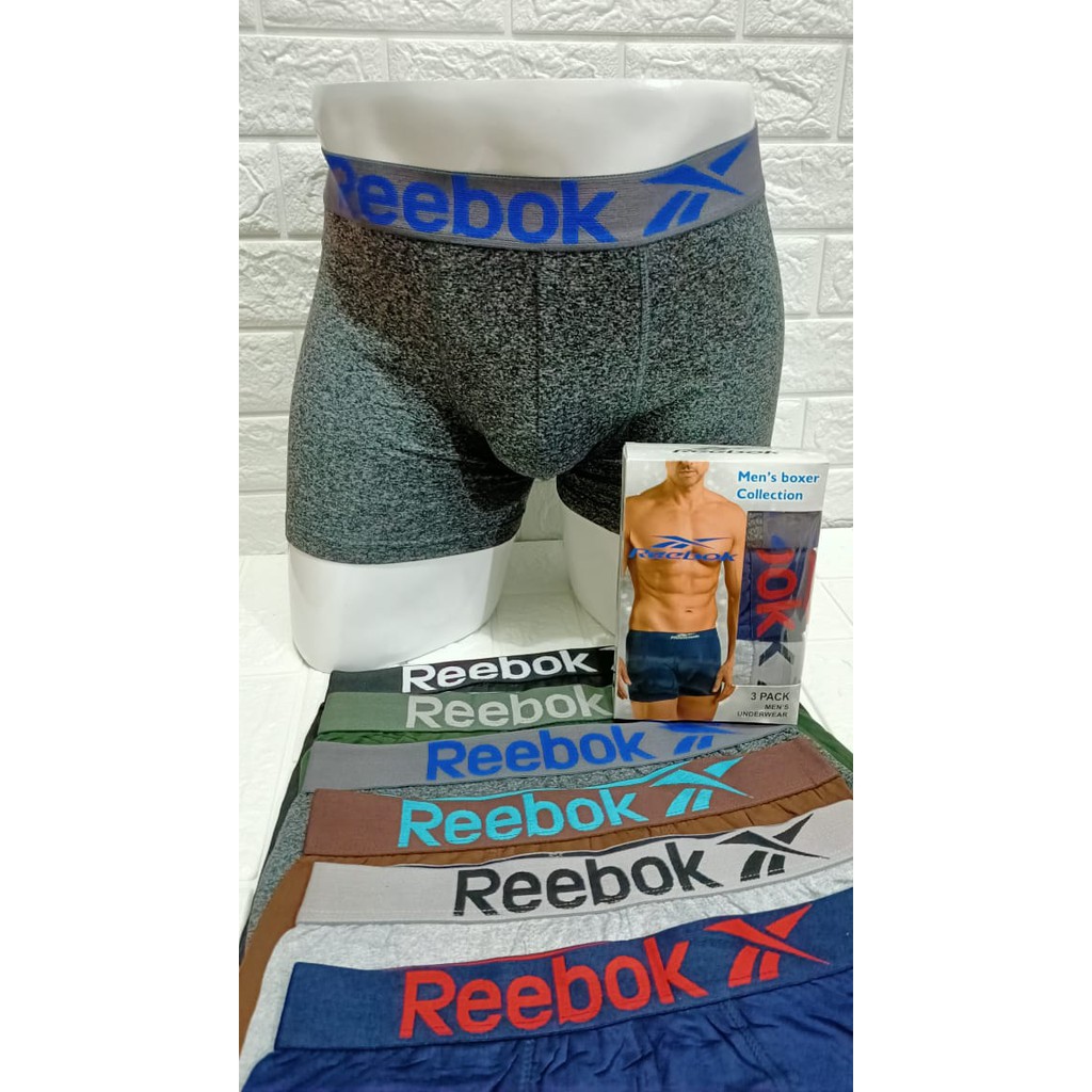 PROMO !!! 3 BOXER REBOOX || CELANA DALAM BOXER PRIA