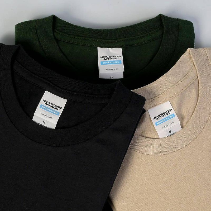 kaos polos premium Tanpa jaitan samping/24s NSA