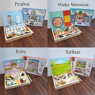 CR MB170 Mainan  Anak Puzzle BOARD MAGNETIC BOX Mencocokan  CR MB170 Mainan  Anak Puzzle BOARD MAGNETIC BOX Mencocokan