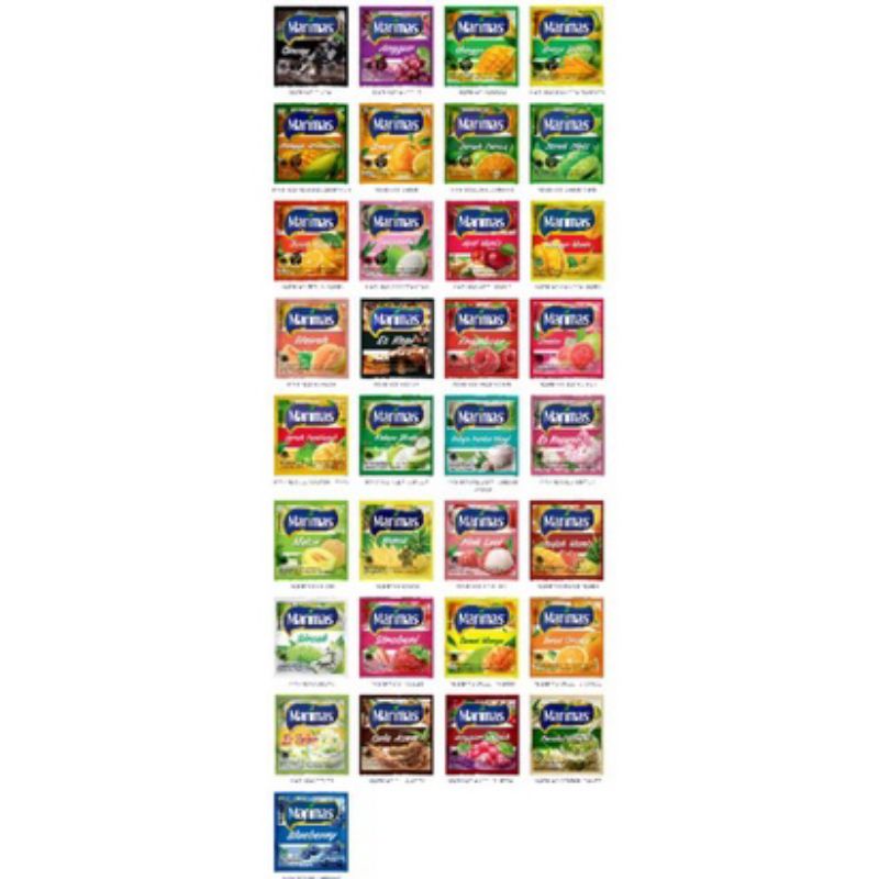 

minuman serbuk manis/Tea jus/marimas/pop ice