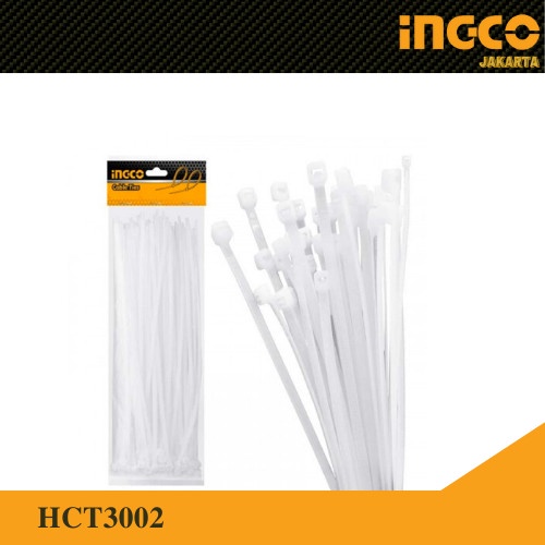 Kabel Ties 30cm Putih 100Pcs Cable Ties INGCO Tie Pengikat Kabel Dasi