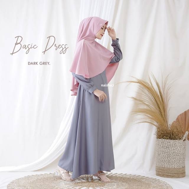 Gamis Basic ORI by NAISHA HIJRAH