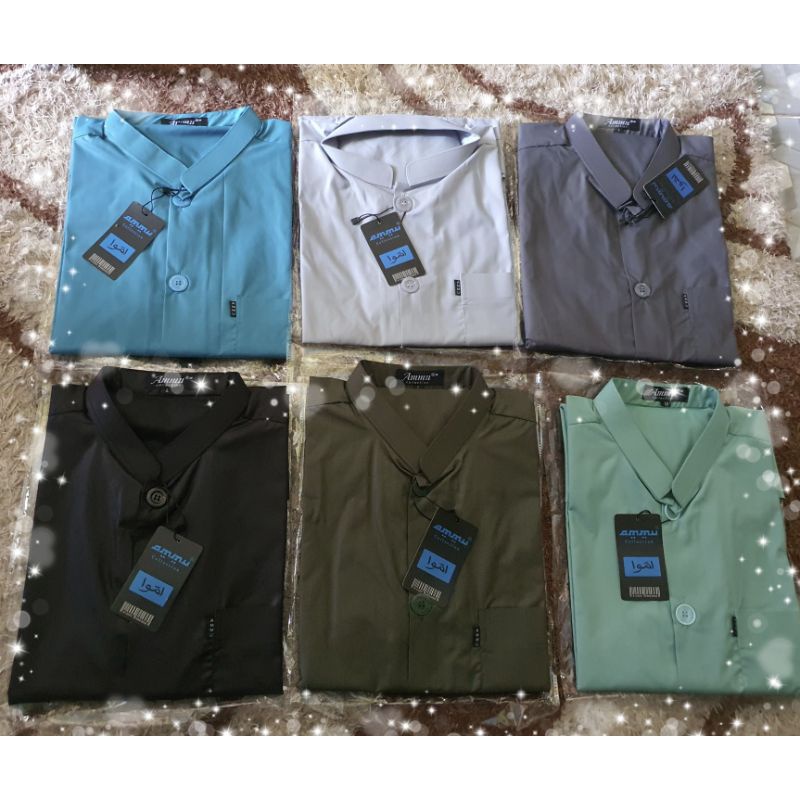 Koko Ammu kerah Yamani/kerah pendek