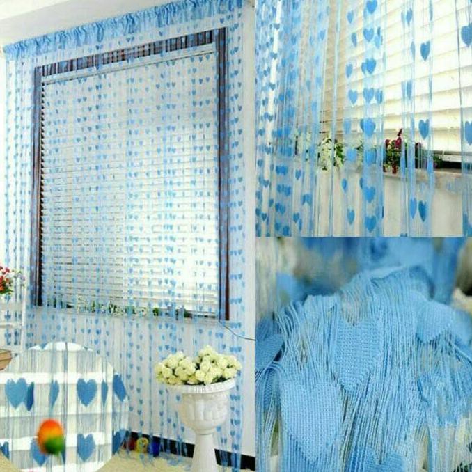 Tirai Benang Love / Tirai Benang Motif Love / Tirai Benang Love Korean