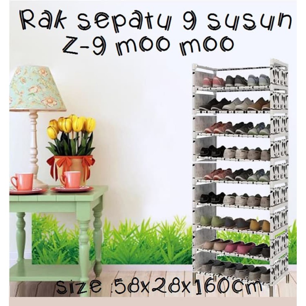 Rak Sepatu Susun Portable Rak Sepatu 10 Susun 9 Sekat Multifungsi Rak Sepatu Kain Motif 9 Susun Portable Multifungsi Rak Sendal Susun 9 Tingkat Rak Buku Serbaguna