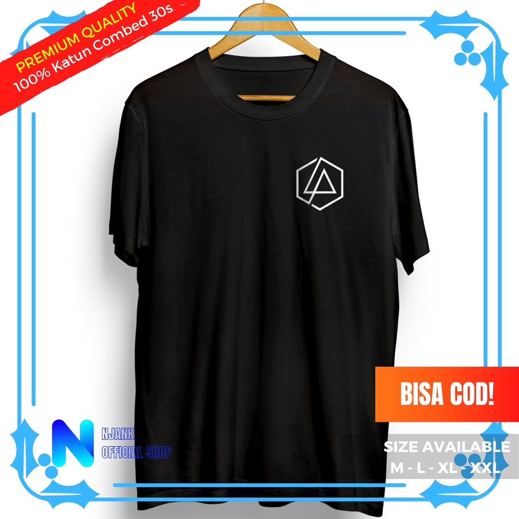 Kaos Logo Linkin Park Baju Distro Cowok Original Premium Cotton Combed 30s Sablon Poliflex