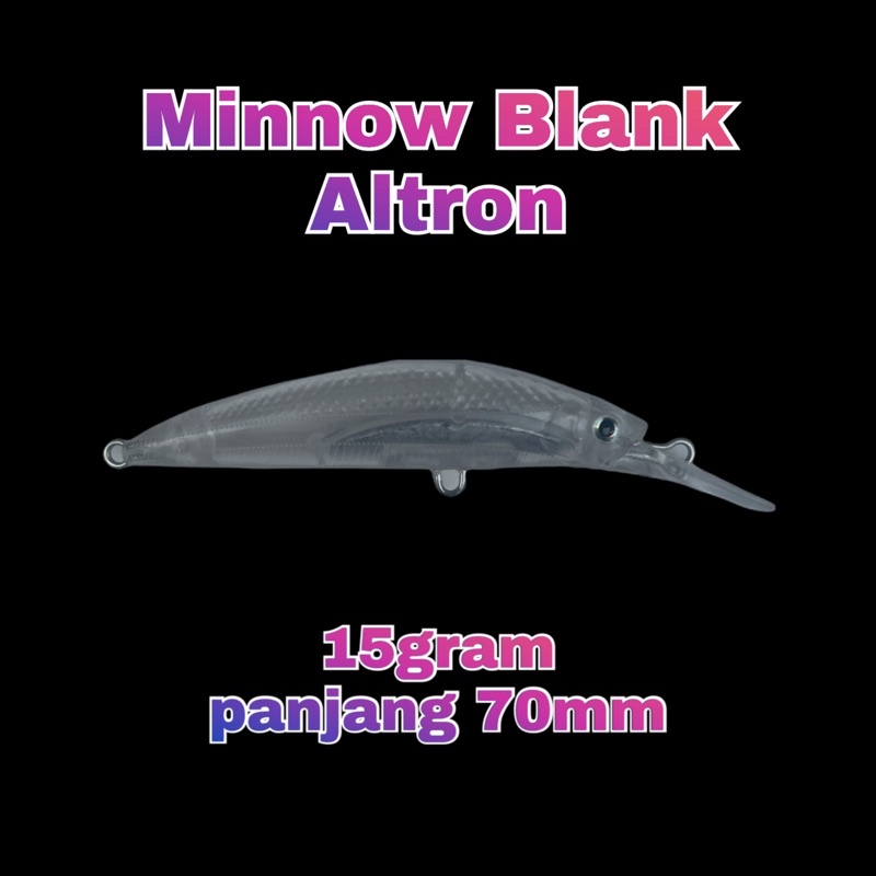 Blank minnow altron 70mm 15gram FREE MATA