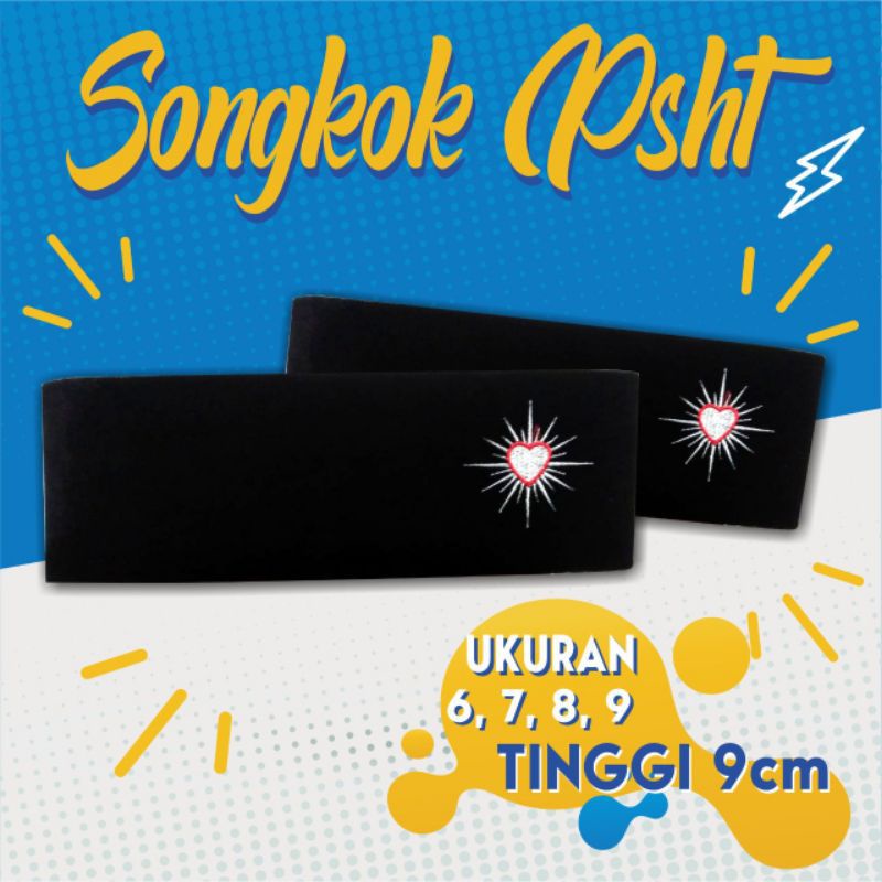 Songkok Bordir PSHT Peci PSHT Kupluk PSHT Hati Bersinar