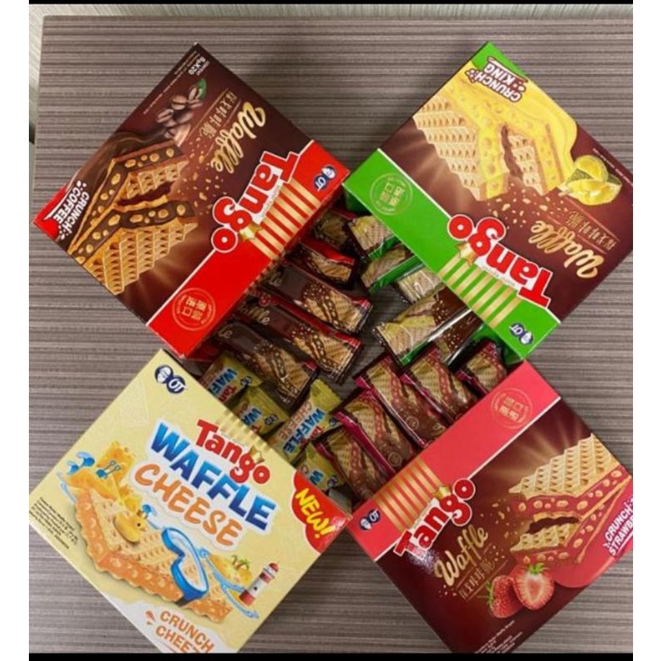 Tango Waffle durian isi 20pcs kemasan box Snack import / tango waffle crunch king durian