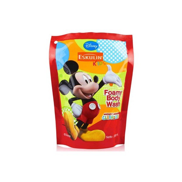 Eskulin Kids Mickey Foamy Body Wash Pouch