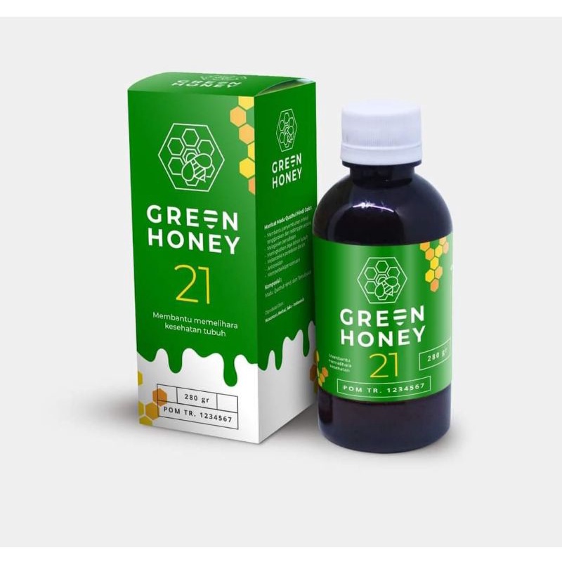 

(100% ORIGINAL) MADU GREEN HONEY 21 280 Gram 280gr B009 Madu Hijau Asli Ijo Ori Obat Herbal Maag Asam Lambung Sakit Usus