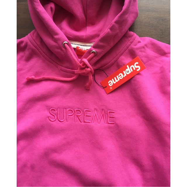 HOODIE SUPREME LOGO BORDIR PREMIUM SAML HOODIE IMPORT KOREA UBA