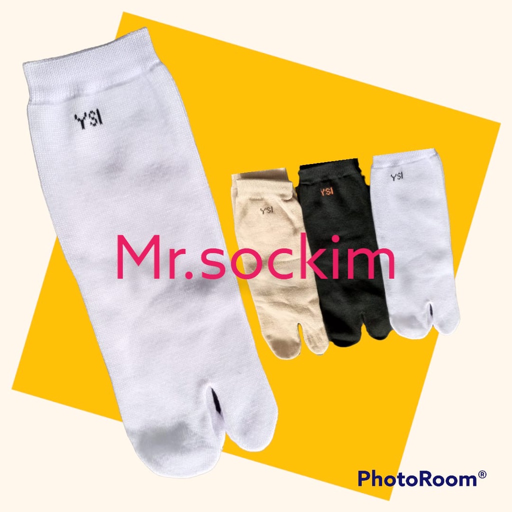 Kaos Kaki Jempol Pendek Wanita Mata Kaki Pria Polos YSI