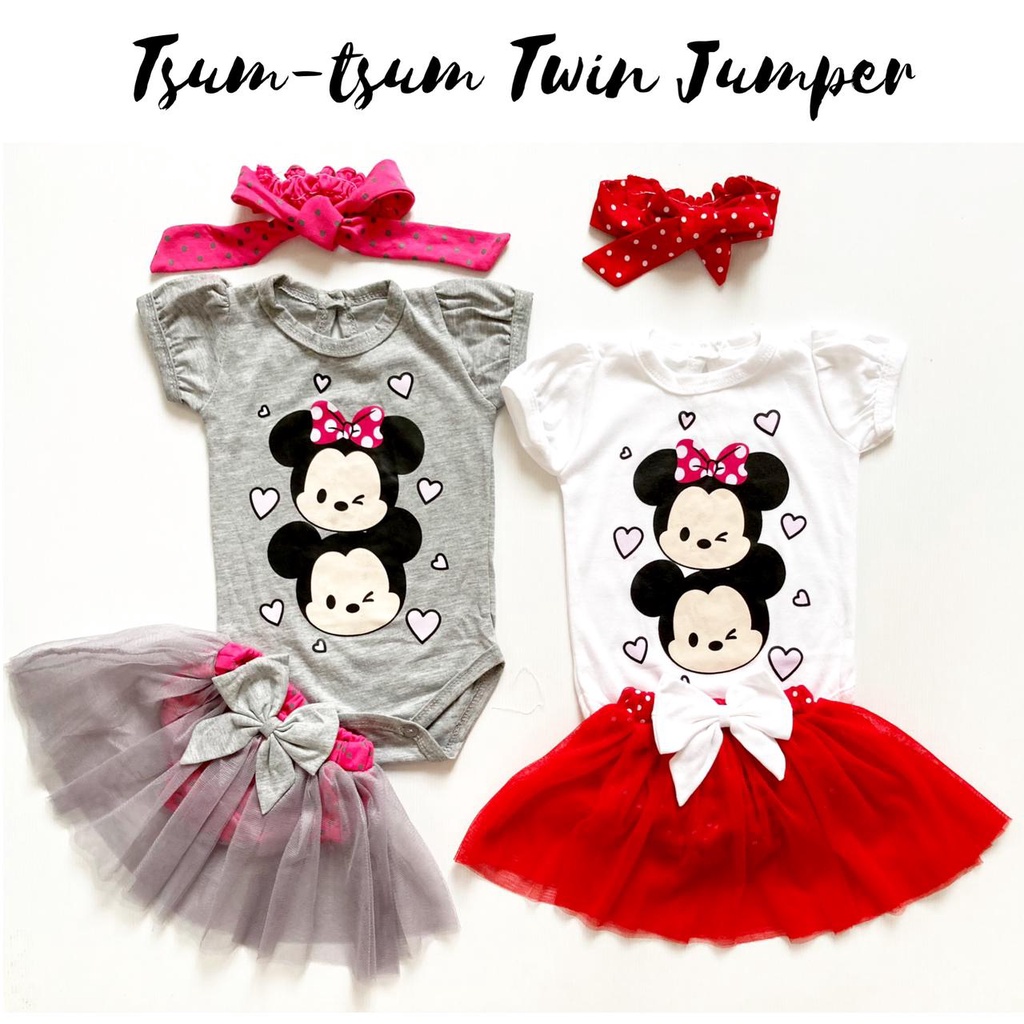 CHEERIO JUMPER SET / TSUM TWIN BEAUTIFUL LIKE MOMMY FLOSSY babeebabyshop baju jumper rok tutu sepatu bandana bayi anak perempuan cewek lucu