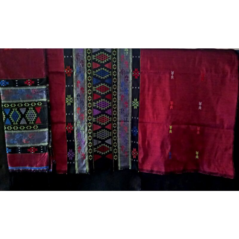 ulos songket tenun sutra hongkong tebal