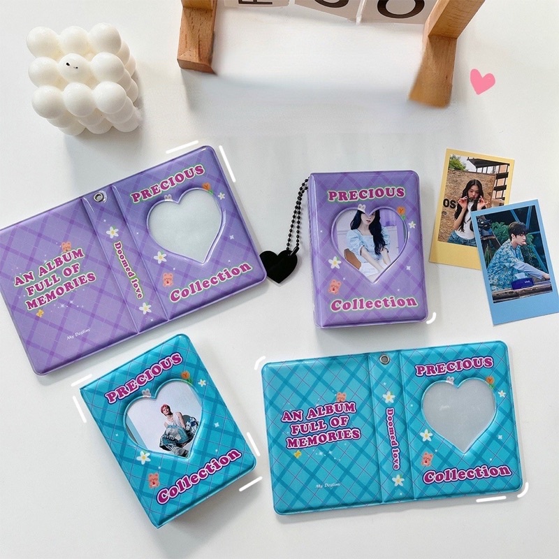(its pico) 40 slot Mini collect book/kolbuk 1p motif precious pink purple green blue cute kolbuk /photo album for photocard and lomocard
