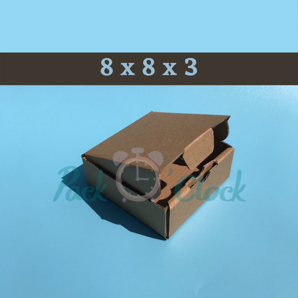 

5 PCS Kardus / Karton Box Die Cut Uk. 8 x 8 x 3 cm