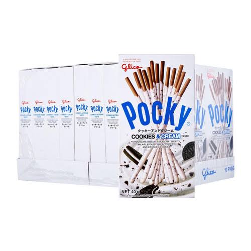 Snack cokelat Stick cookies and cream Glico Pocky  perpack (10pcs )