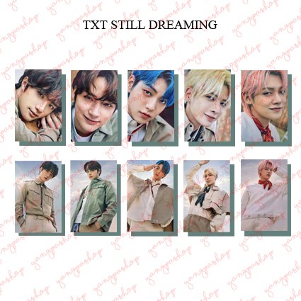 [READY / SET] STILL DREAMING TXTT PHOTOCARD UNOFFICIAL FANMADE DREAM YANGPASHOP BEOMGYU SOOBIN YEONJ