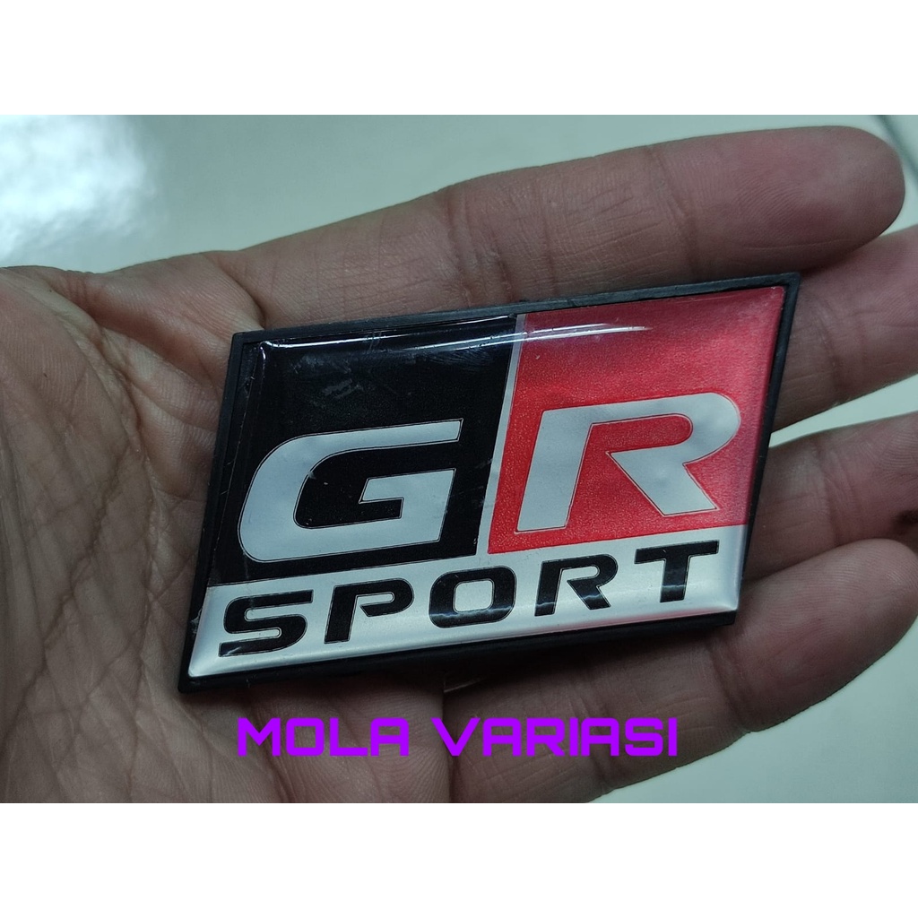 Emblem GR Sport Logo GR Sport Toyota Stiker GR Sport Toyota