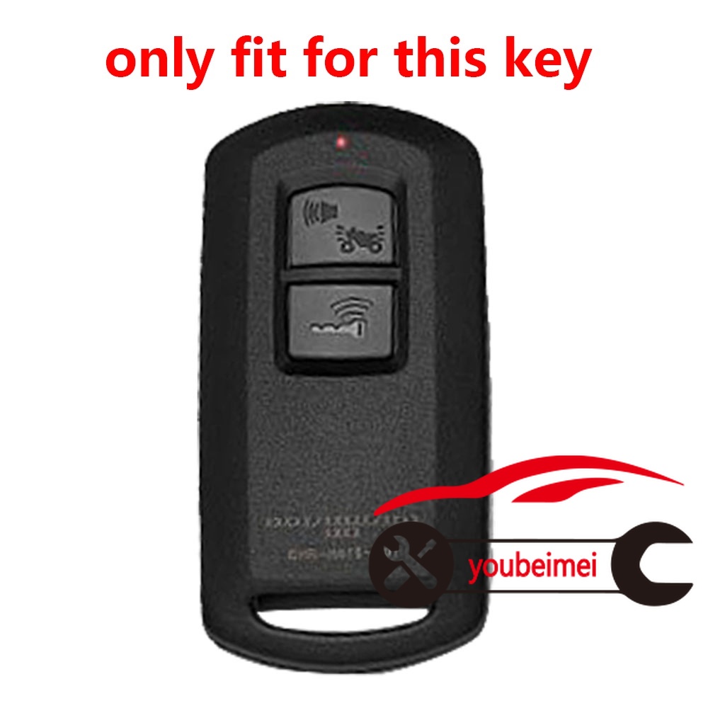 Case Remote Kunci Mobil Honda Airblade 150 Klik 150 Bahan Karbon Fiber Dengan Gantungan Kunci