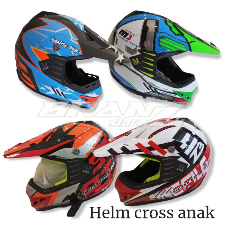 Helm motor cross anak helm cross anak helm cross trail adventure