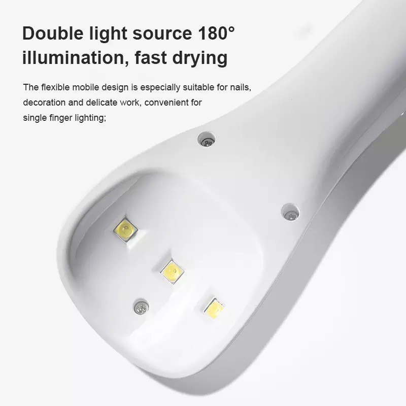 UV LED LAMP DOLPHINE gel polish lampu pengering kutek gel portable uv les lamp nail charm polygel