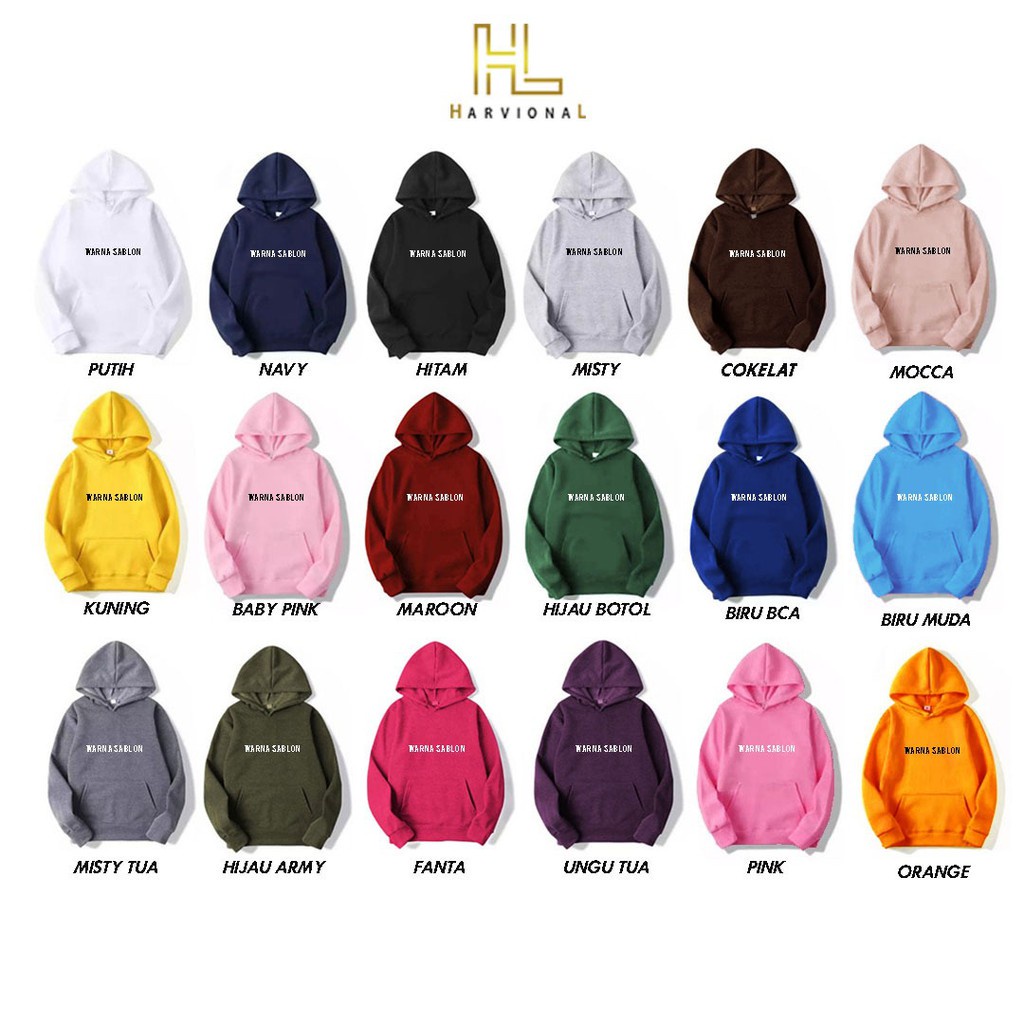 Parisdivarious Sweater Hoodie Jemper Piece Newyork Hijab Hijrah Bahan Fleece Size S - XXL (Pria &amp; Wanita)