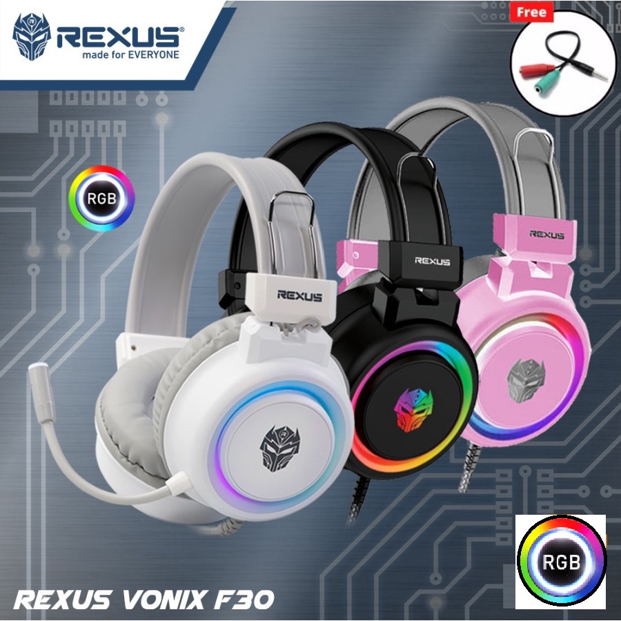 Rexus Headset Gaming Vonix F30 NAMPOL TOP GAN