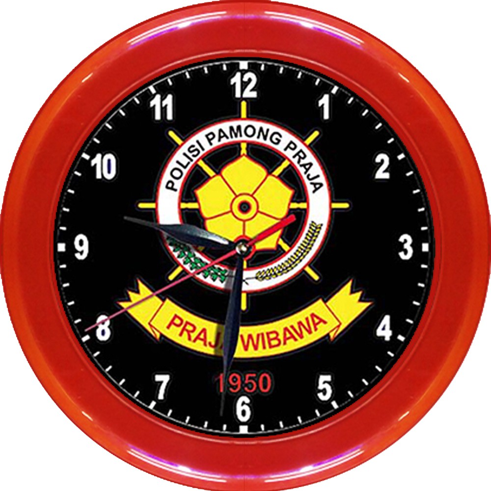 JAM DINDING SAT POLL PP 3   (DIAMETER 30CM)