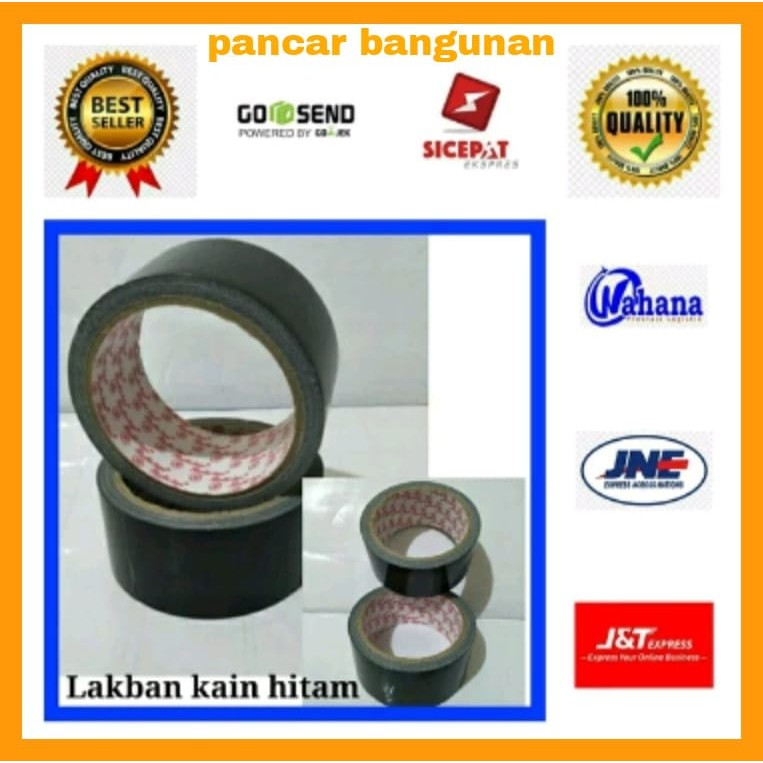 LAKBAN KAIN HITAM 2 INCH 48MM X 10M - LAKBAN HITAM 2 INCH - LAKBAN HITAM 2 INCH BODHI TAPE - LAKBAN