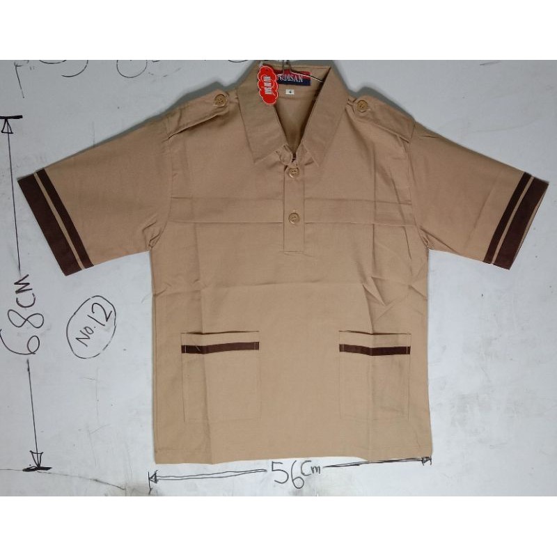 baju seragam sekolah SD lengan pendek Pramuka siaga no12