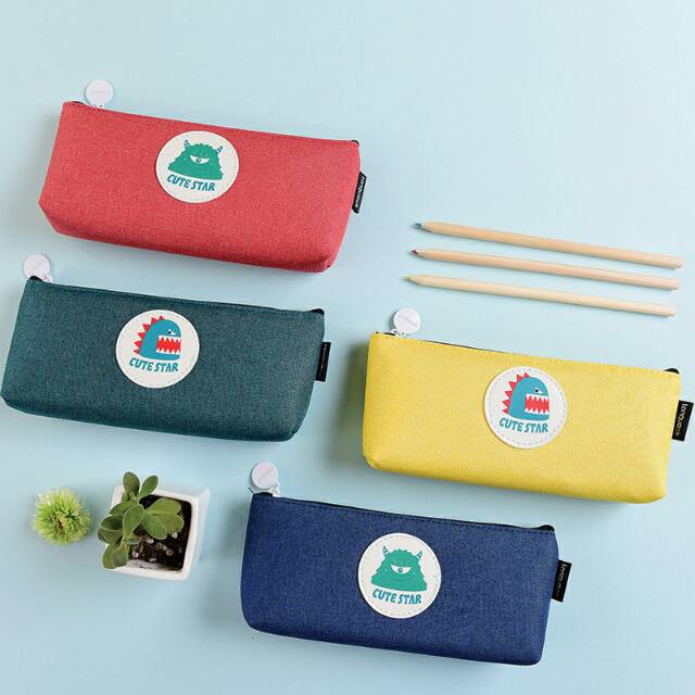 

Cute Star Alien Mascot Canvas Pencil Case