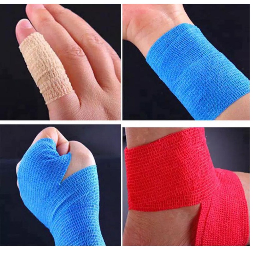 Lakban Kineseo Wrist Tape Perban Jari Finger Tape Super Lentur Cegah Cidera Saat Olahraga