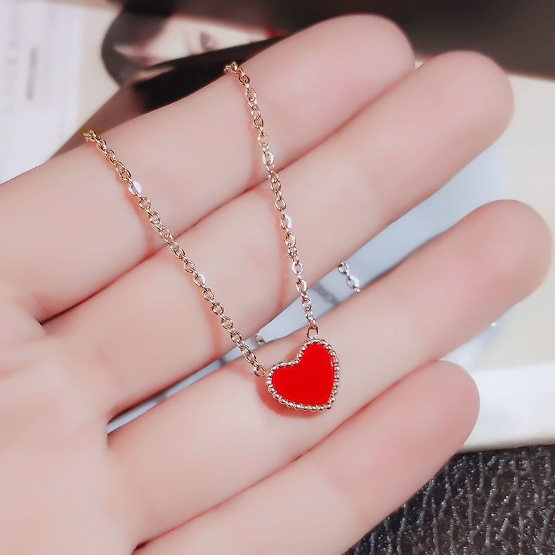 Women Fashion Love Heart  Pendant Bracelets / Girls Gold Colour Chain Charm Bracelet /  Ladies  Korean INS Trendy Charm  Bracelet