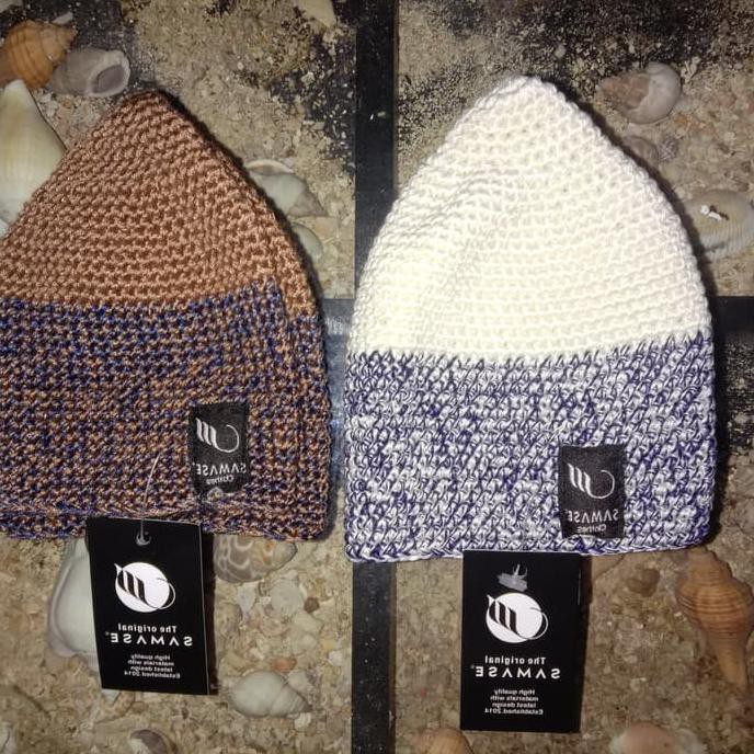 peci rajut 2 warna samase