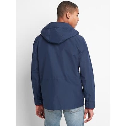 NEW JN JAKET GAP RIPSTOP PARKA JACKET NAVY BLUE ORIGINAL