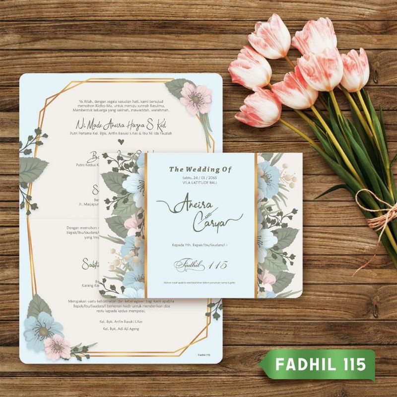 CETAK UNDANGAN NIKAH CEPAT FADHIL 113 - 117